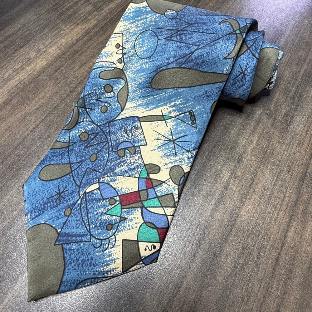 Paul Rodon The Collection Silk Necktie Abstract Art Design‎ Mens Tie